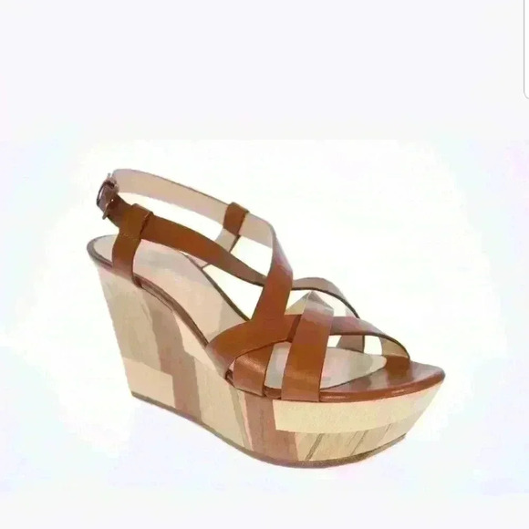 Casadei Shoes - Women's Casadei Wood Leather T-bar 160MM Wedges Ne